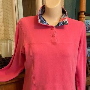 Tommy Bahama Snap Closure High Collar Sweatshirt Size S/P